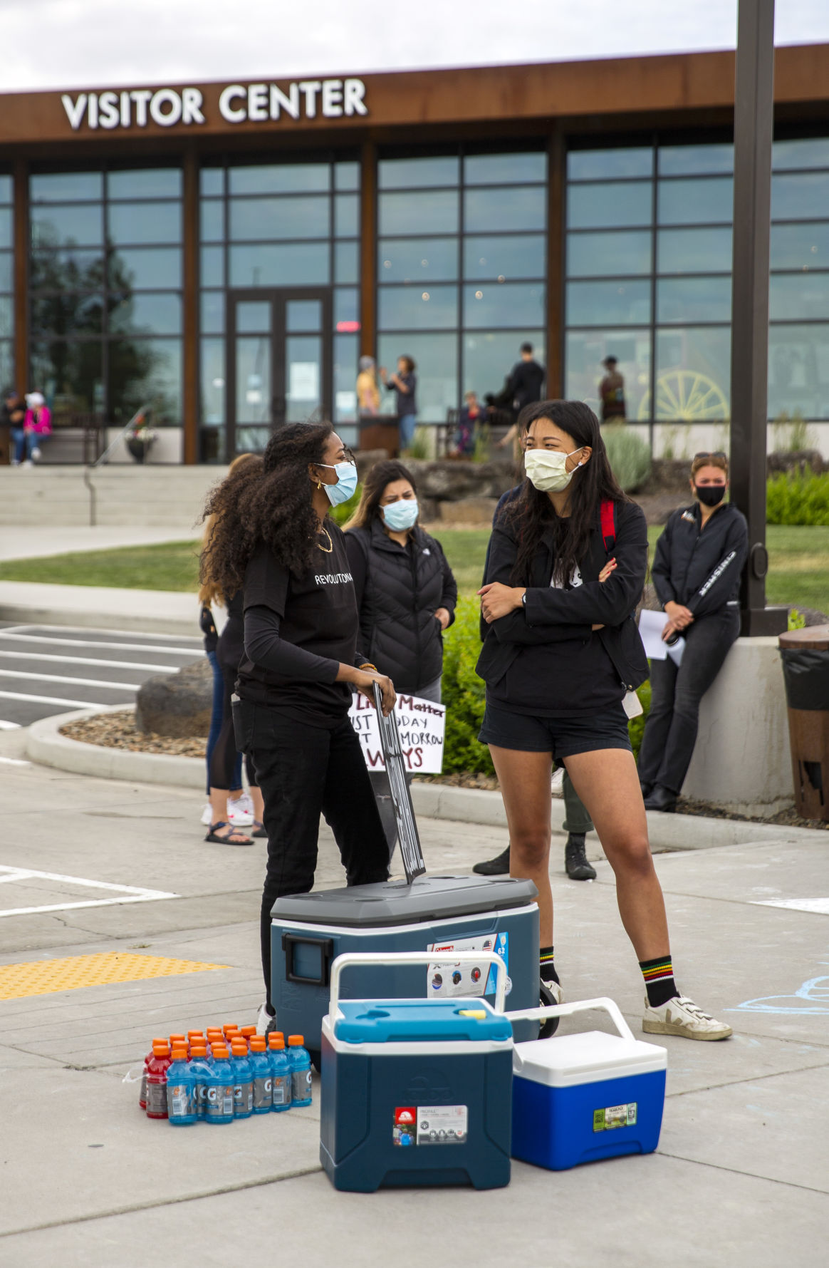 Citizens gather to protest police brutality